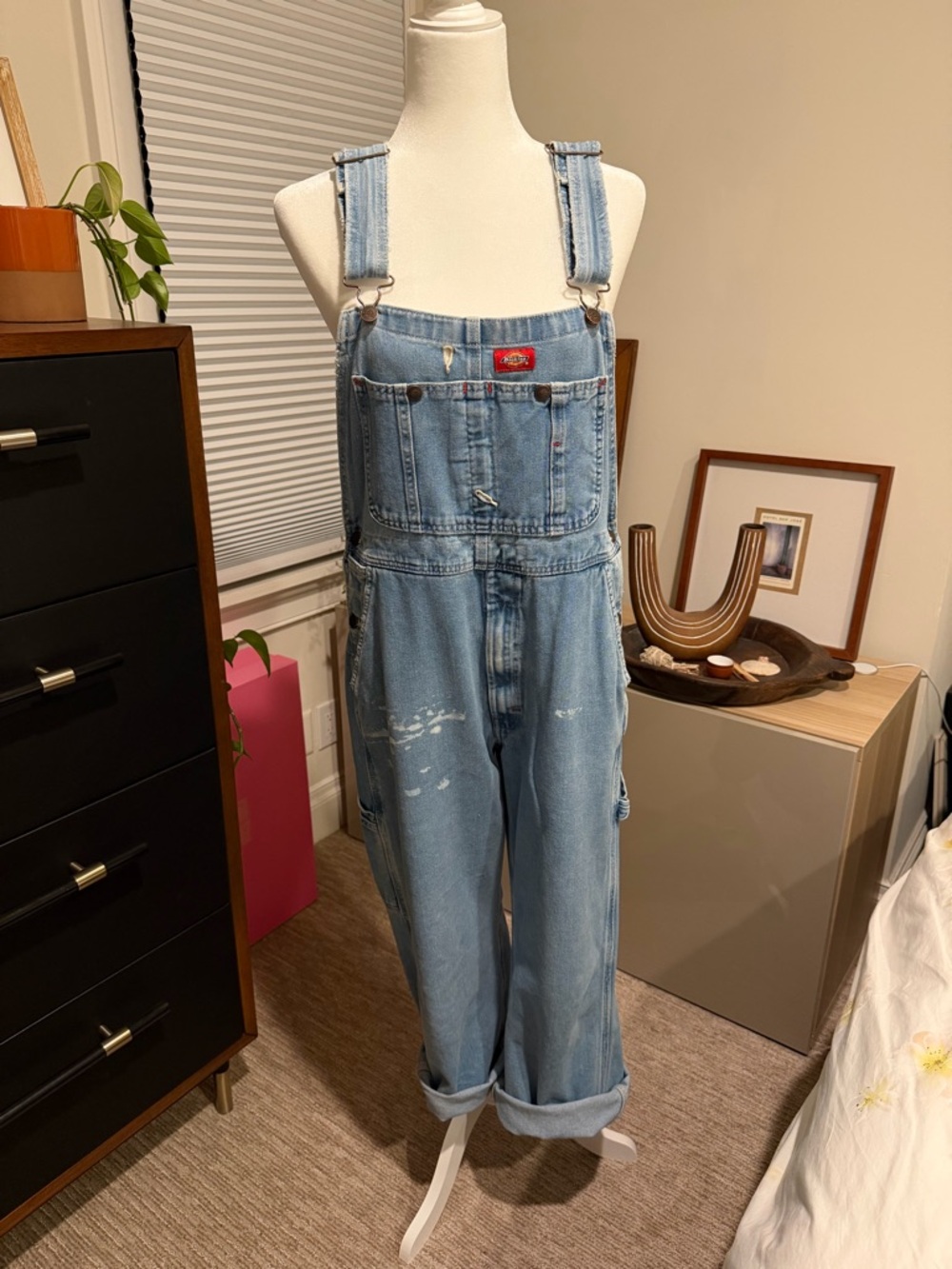 Dickies Light Blue Denim Overalls
